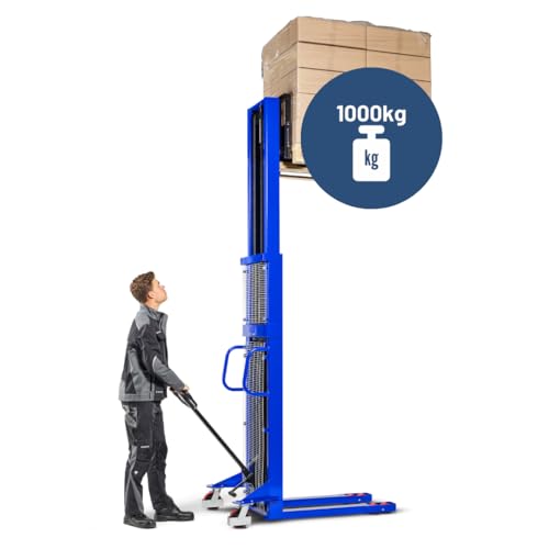 Carretilla elevadora Pallit LIFT-XXL | 300 mm de altura de elevación | 1000 kg de capacidad de...