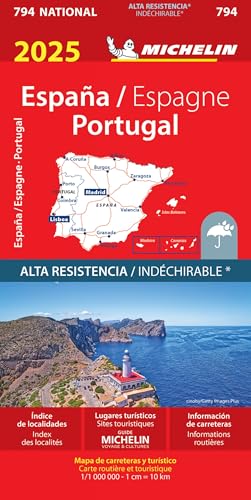 MAPA NATIONAL ESPA?A & PORTUGAL ALTA RESISTENCIA 2025 17794: wegenkaart Schaal 1 : 1.000.000