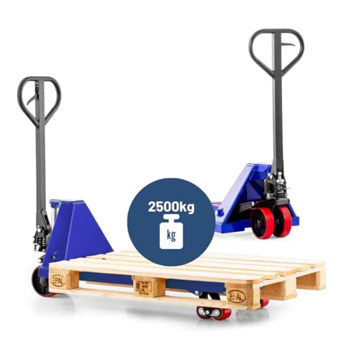 Pallit Transpaleta manual FIVE | 2,5 t / 2500 kg Capacidad de carga | 1150 mm Longitud de la...