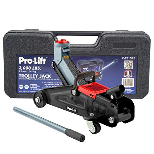 Pro-Lift F-2315PE - Gato hidráulico para Carro con Caja Moldeada por soplado, Capacidad de 3000...