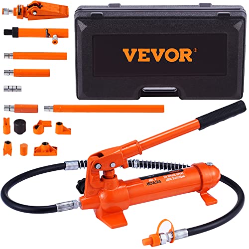 VEVOR Kit de Ariete Hidráulico Portátil 4 T Kit de Reparación de Energía para Carrocería 125 mm...